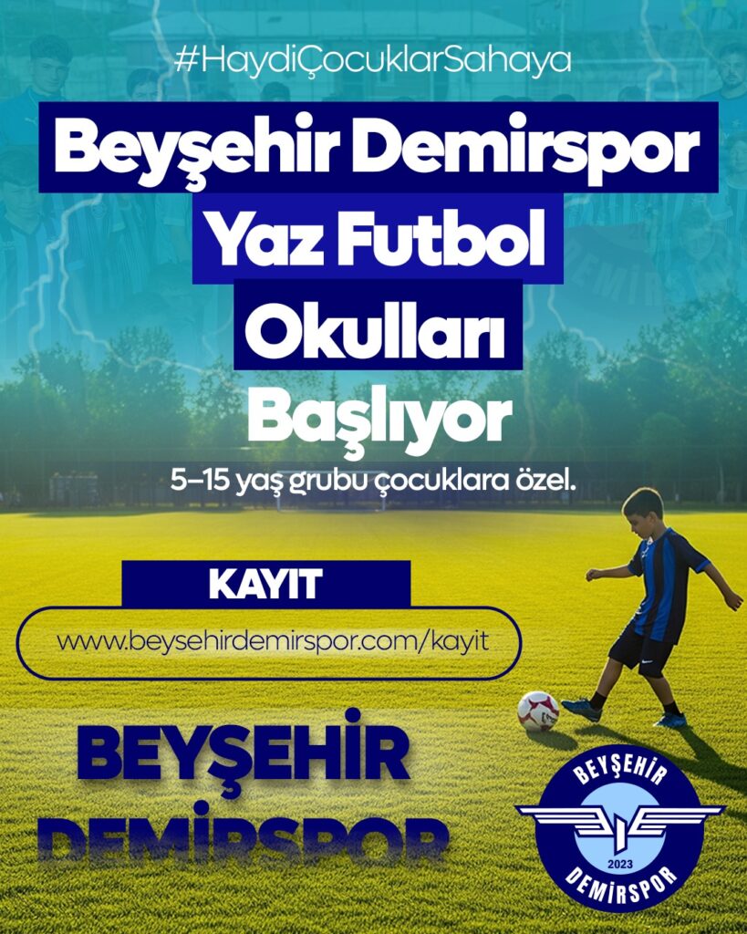 Beyşehir Demirspor Futbol Kurs Kayıtları Başladı!