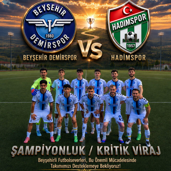 Beyşehir Futbolu İçin Kritik Gün!