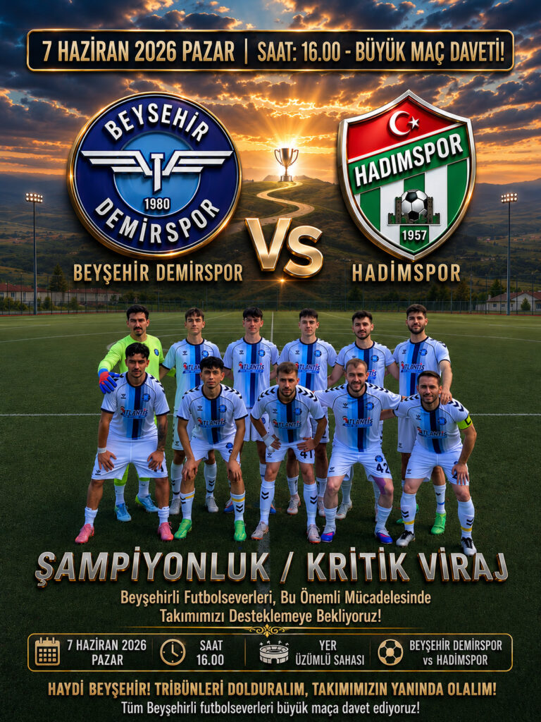 Beyşehir Futbolu İçin Kritik Gün!